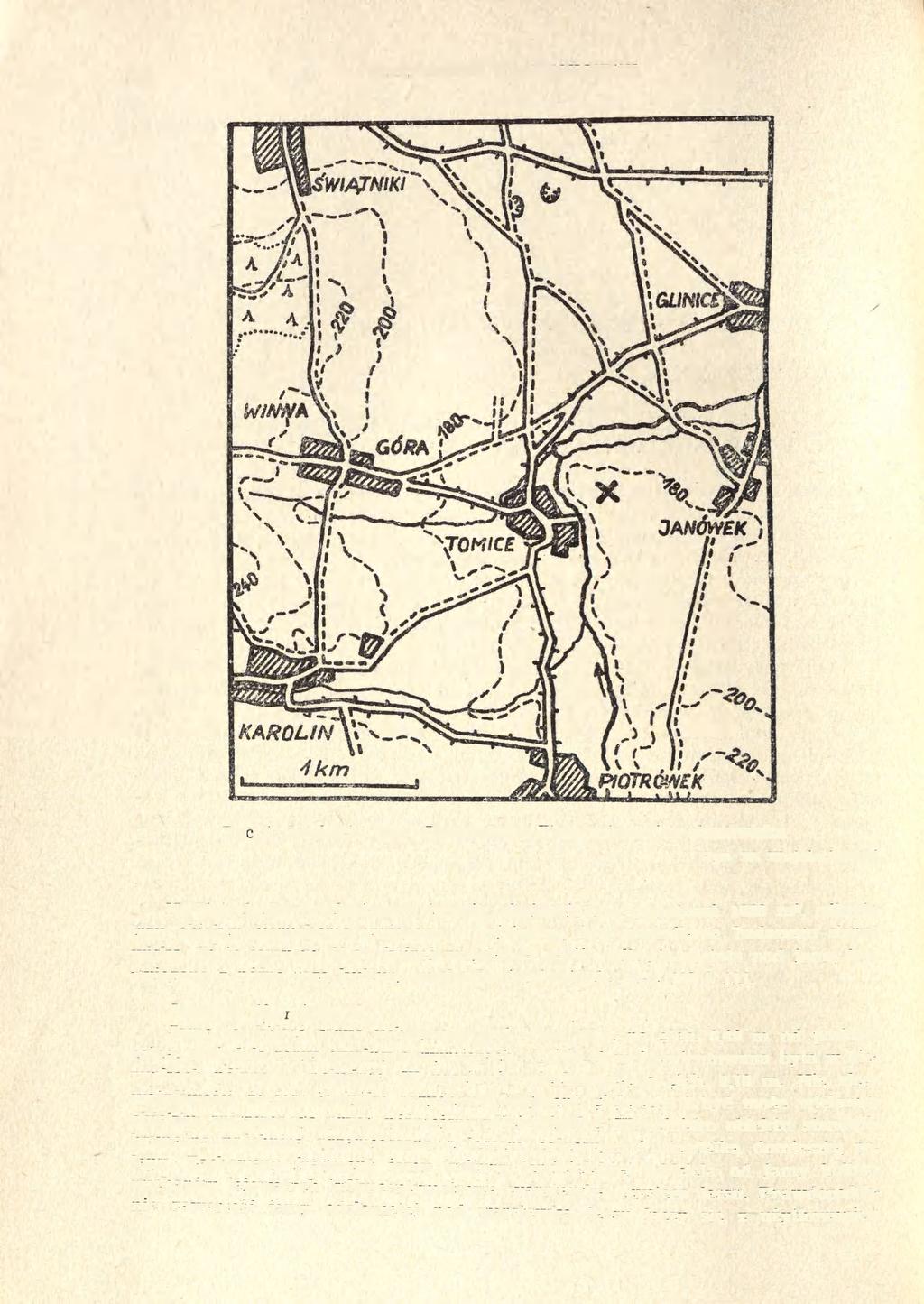 22 WŁODZIMIERZ WOJCIECHOWSKI Ryc. 1. Janówek, pow. Dzierżoniów. Plan sytuacyjny stanowiska Rys. W. Wojciechowski Na dotychczas przebadanym terenie, obejmującym przestrzeń 1956 m 2, odkryto trzy obiekty nieruchome związane z najstarszą fazą zasiedlenia badanego stanowiska.