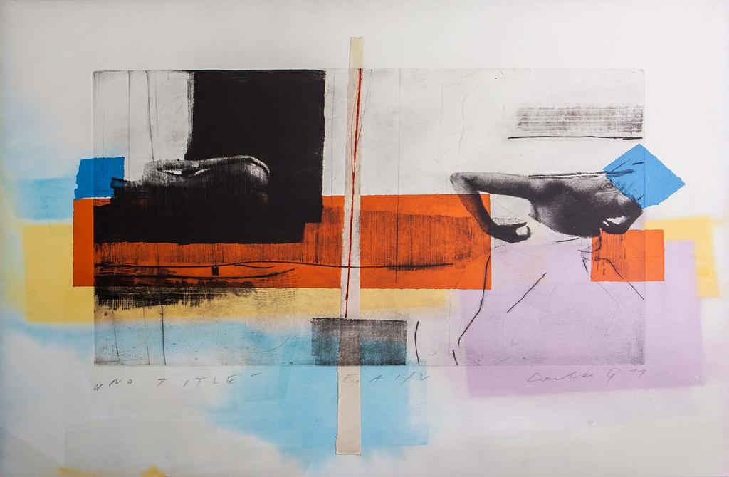 48 46. Grzegorz Lerka bez tytułu, 2011 suchoryt, kolaż, papier, E.A.