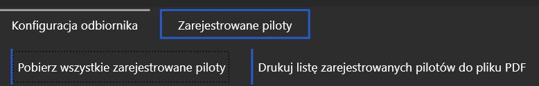 Zakładka Pilot W lewej części okna należy wprowadzić godziny i minuty pomiędzy, którymi brama ma pozostawać otwarta w dni robocze.