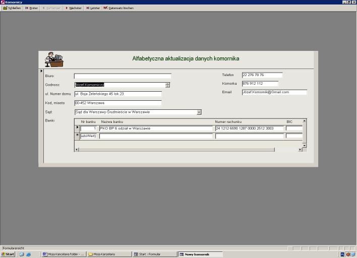 Roszczenia komornicze zawierają dane komorników oraz informacje do prowadzenia roszczeń komorniczych.