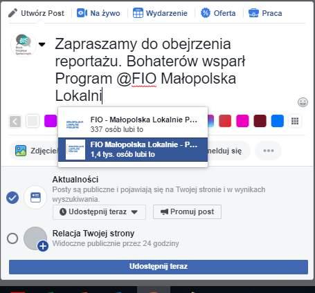 PROMOCJA PROGRAMU NA