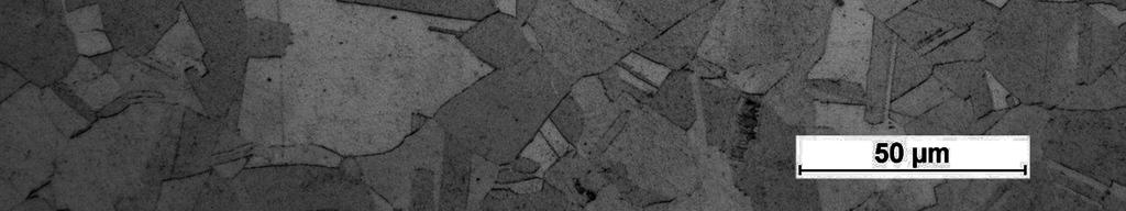 stopu niklu: R0,2 = 390MPa, Rm = 663 MPa, A = 44%, średnia wielkość ziarna wynosiła 62 µm.