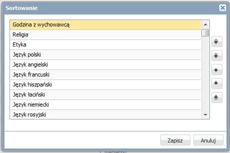 Zarządzanie słownikami w module Administrowanie 25 Temat 3. Słownik Specjalności Słownik Specjalności zawiera zamkniętą listę specjalności występujących w szkolnictwie zawodowym.