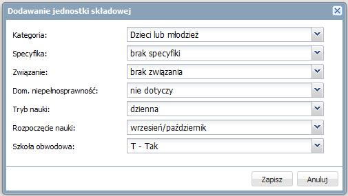 specyfiki, Związanie określ związanie organizacyjne szkoły.