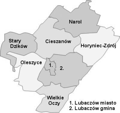 Rozdział III CHARAKTERYSTYKA GMINY LUBACZÓW 3.1.