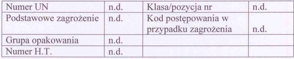 Pojemnik Analogicznie jak w przypadku substancji. Zużytych pojemników nie wolno przecinać ani dziurawić dopóki nie będą całkowicie pozbawione pozostałości produktu. SEKCJA 14.