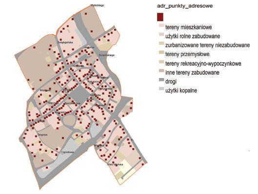 POZOSTAŁE OBSZARY ZDEGRADOWANE JEDNOSTKA URBANISTYCZNA NR 19 - OSIEDLE ŚRÓDMIEŚCIE powierzchnia 25,83 ha z dominującą funkcją mieszkaniowo-usługową i handlową koncentracja największej ilości