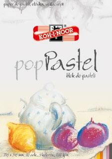 114 BLOK DO PASTELI POP PASTEL format objętość gramatura opakowanie ilość w BLO-PA245B 245x345 (białe) 220 g/m 2 BLO-PA300B 300x420 (białe) 220 g/m 2 9920013 610x420 (białe) 220 g/m 2 1 sztuka