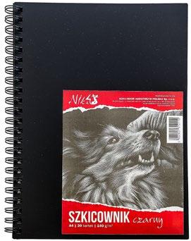Idealny do szkicowania, rysowania, może być również stosowany przy rozmywaniu obrazu wykonanego kredkami akwarelowymi.