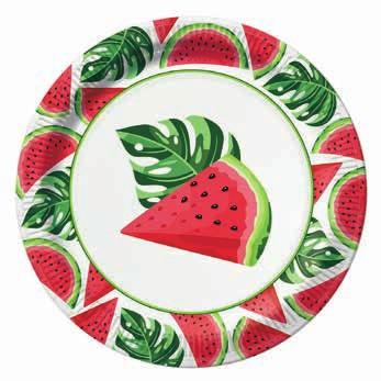 TASTY WATERMELONS AGS123900 paper plate (Ø)