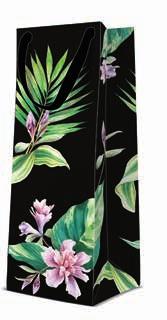 x (D) 10 cm EXOTIC FLOWERS AGB1015204 gift bag bottle (W) 12 x (H)