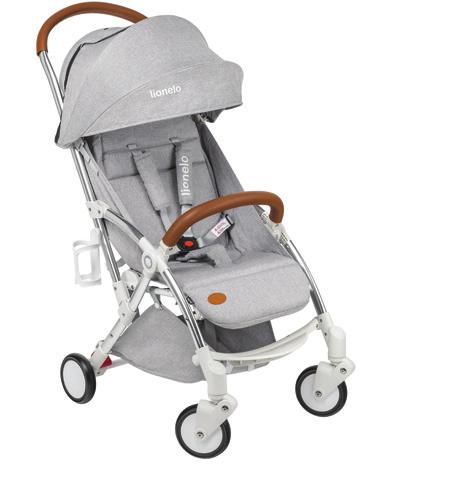 Julie stroller wózek spacerowy / For small travelers and great explorers Dimensions: 101 x 52 x 84,5 cm Seat belts: 5-point Backrest adjustment from sitting
