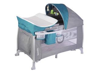 lights and audio input, handles to stand up, mosquito net, bag, rocking skids Wymiary: