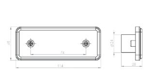 Side marker lamp 6x LED 07 1.