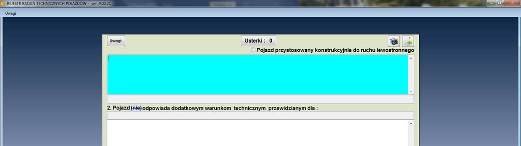 Przy okazji przygotowywania zmian w programie dodana została możliwość zaznaczania pojazdów odpowiadających dodatkowym warunkom do wykonywania czynności na drodze.