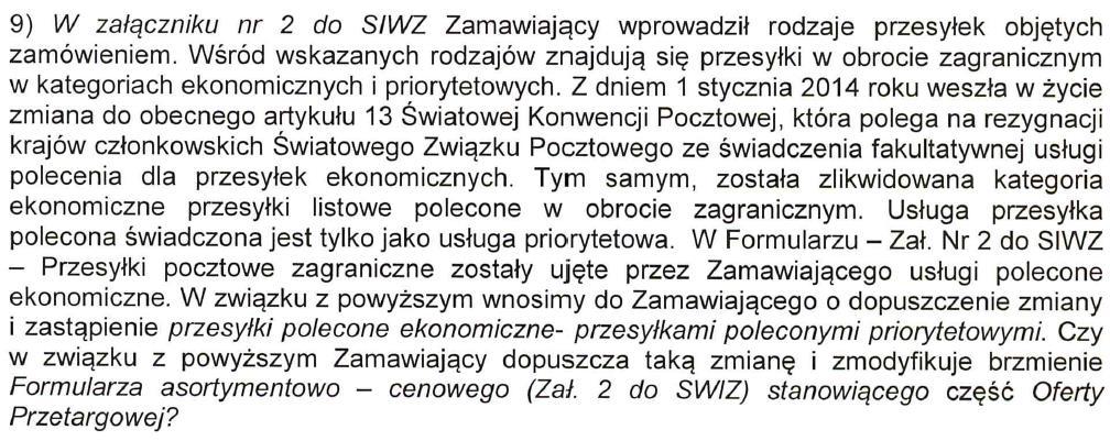 zmienia załącznik
