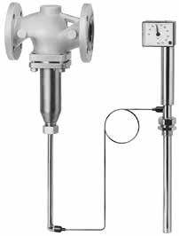 T 2121 PL Regulatory temperatury bezpośredniego działania regulator temperatury, typ 4 z odciążonym ciśnieniowo jednogniazdowym zaworem przelotowym Zastosowanie Regulator temperatury dla instalacji