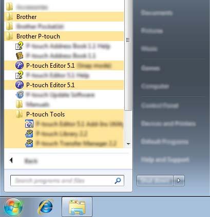 6 Jak korzystać z aplikacji P-touch Editor (tylko komputery z systemem Windows )6 Korzystanie z aplikacji P-touch Editor 6 Aby używać drukarki wraz z komputerem, należy zainstalować sterownik