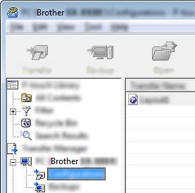 Przesyłanie szablonów za pomocą aplikacji P-touch Transfer Express (tylko komputery z systemem Windows )