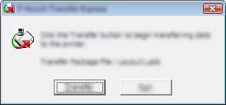 Przesyłanie szablonów za pomocą aplikacji P-touch Transfer Express (tylko komputery z systemem Windows ) Przesyłanie pliku Transfer Package (.