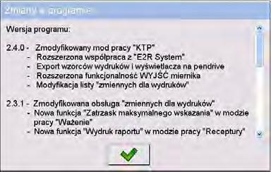 Potwierdzić komunikat przyciskiem, po czym nastąpi restart urządzenia z procedurą instalacji aktualizacji. 23.