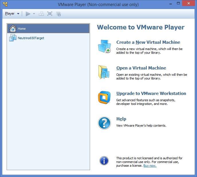 Przygotowanie platform docelowej. Uruchom VMware Player dwuklik na ikonie: Ikonka aplikacji VMware Player.