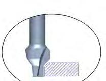 Frez do profilowania 3 ostrzowy/ Profil router 3 flute V055 węglik Premium Micrograin Frezy profilowe 3 - ostrzowe do fazowania krawędzi. Do maszyn numerycznych CNC.