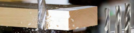 Zastosowanie do materiałów / Application to materials Frezy do drewna / Router for wood Lite drewno / Solid wood / Płyta wiórowa / chipboard Sklejka / Plywood Frezy monolityczne zostały,