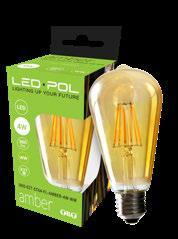 ORO-E14-C35-FL-CLA- RO-FLAMI-4W- 220-240V 550 lm 2200