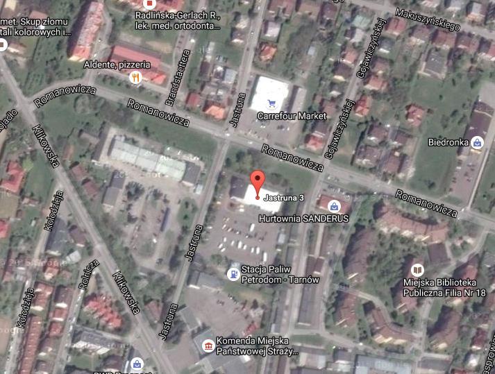 Lokalizacja i dostępność komunikacyjna: Nieruchomość znajduje się w centrum miasta na terenie obrębu Strusina w Tarnowie, przy skrzyżowaniu ul.