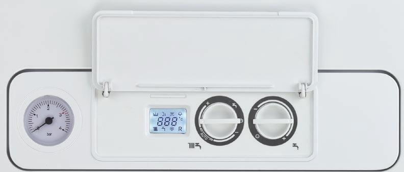 utrzymuje temperaturę wody w wymienniku na odpowiednim poziomie w celu zredukowania czasu oczekiwania na ciepłą wodę Wbudowany moduł regulacji pogodowej System Automatycznej Re