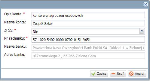 Przypomnienie zasad funkcjonowania programu 17 Aby zdefiniować konto potrąceń dla jednostki należy: 1. Z menu wybrać Jednostka/ Konta bankowe. 2. Na wstążce wybrać jednostkę. 3.