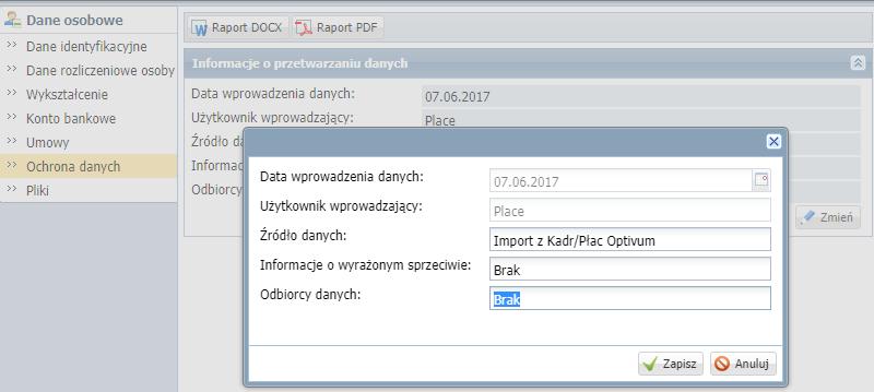 Tworzenie zestawień i wydruków 39 Tworzenie zestawień i wydruków Temat 1. Przygotowanie wydruków dokumentacji kadrowej Ćwiczenie 1.