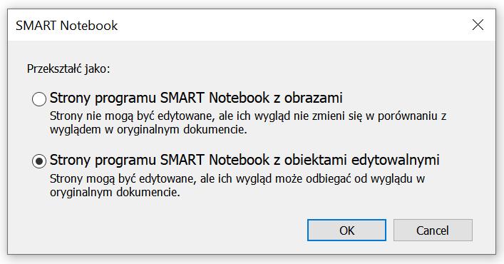 Importowanie plików PDF i PPT Nowości w Notebook 19 Importowanie plików PDF i PPT jako edytowalnych treści 1. Z menu tekstowego Plik wybieramy Importuj... 2.