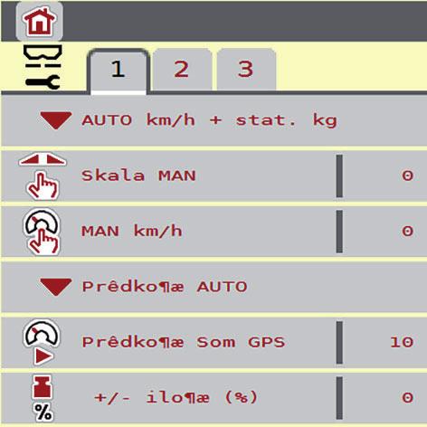 Obsługa AXIS ISOBUS.6.2 Ustawienia maszyny z funkcją M EMC Wywołać menu Ustawienia maszyny. Rysunek.