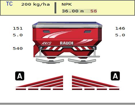 5 Praca rozsiewacza ze sterownikiem maszyny AXIS ISOBUS Aby korzystać z funkcji GPS Control AXIS ISOBUS musi być aktywowane ustawienie GPS Control w menu Ustawienia maszyny! Rysunek 5.