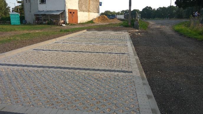 W ramach zadania, którego wartość wyniosła 57 022,80 zł wykonano utwardzenie terenu o powierzchni 312 m 2. Budowa ul.