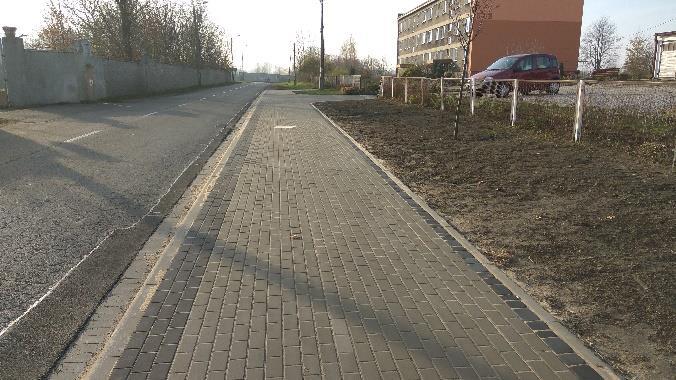 Budowa chodnika w ciągu drogi powiatowej (ul.
