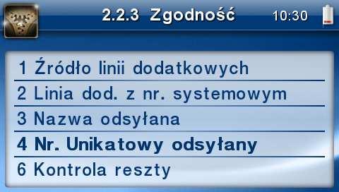 6. Kontrola reszty - jeżeli opcja jest włączona drukarka zgłosi błąd ("Błąd kwoty wpłata") w przypadku niezgodności reszty przysłanej w rozkazie zakończenia paragonu lub rozkazie formy płatności i