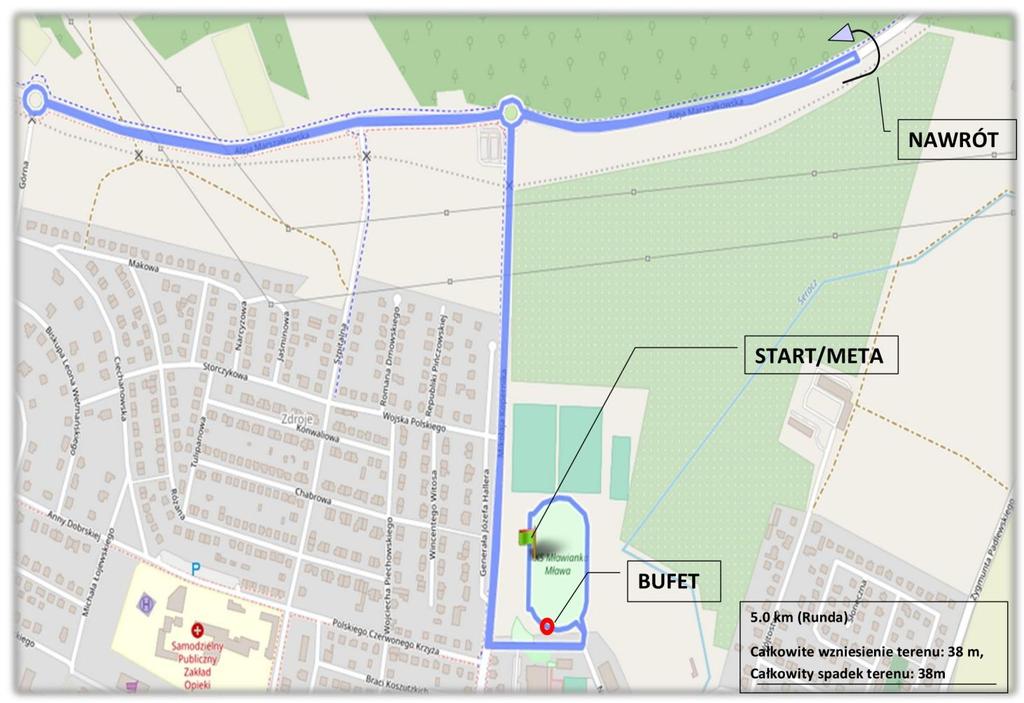 Mapa biegu