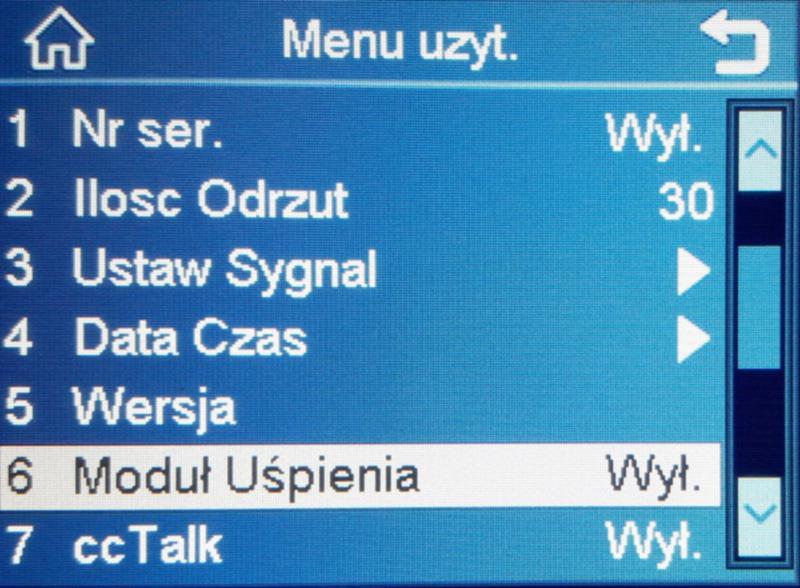 ustawić funkcję uśpienia na 5,10 lub 30 minut poprzez wciśnięcie przycisku