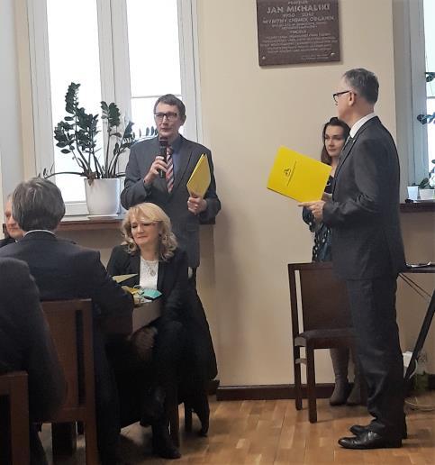 Paweł Rowiński wręczał powołania czterdziestu członkom Rady Naukowej w skład której weszli: prof. Łukasz Albrecht, prof. Piotr Bałczewski, prof. Zbigniew Bartczak, prof. Teresa Basińska, dr hab.