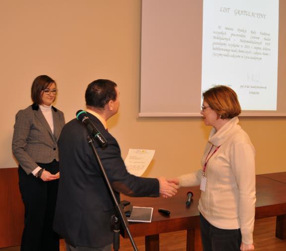 Piotra Bałczewskiego, wyróżnionego tytułem Fellow in ChemPubSoc Europe Prof.