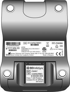 Instrukcja obsługi analizatora BD Veritor Plus Analyzer Opcjonalny moduł BD Veritor InfoSync Włożenie modułu BD Veritor InfoSync do analizatora BD Veritor Plus Analyzer pozwala uzyskać wszystkie