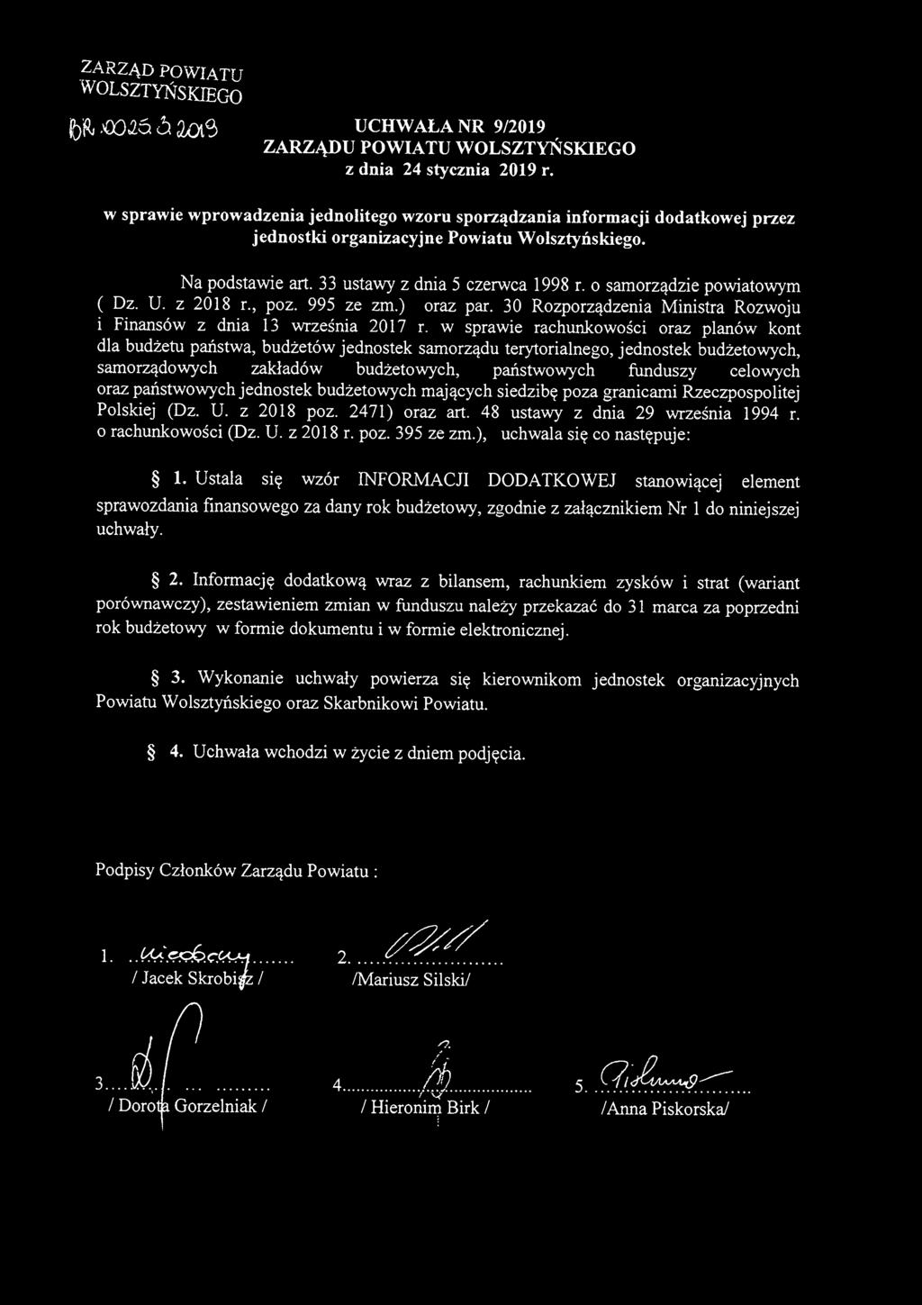 z 2018 r., pz. 995 ze zm.) raz par. 30 Rzprządzenia Ministra Rzwju i Finansów z dnia 13 września 2017 r.