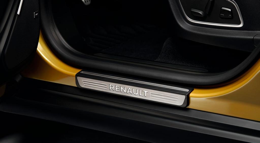 82 586 087 03 Aluminiowe nakładki na pedały Nadaje odrobinę sportowego charakteru wnętrzu Twojego Renault SCENIC, podkreślając jego
