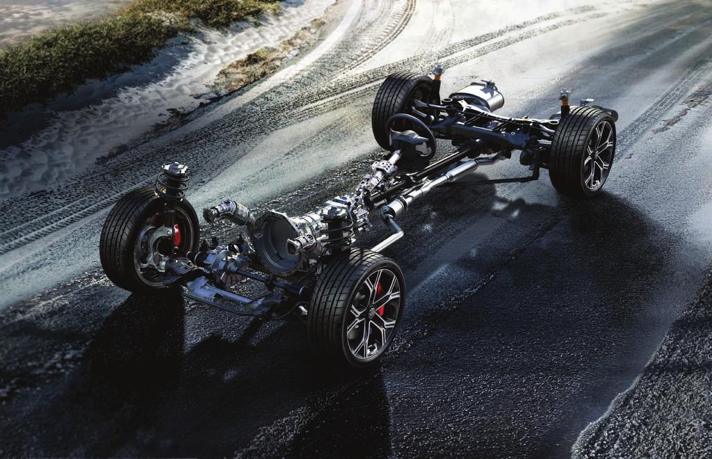 NIEZALEŻNIE OD POGODY Mechanizm różnicowy przedni W wersjach z napędem na wszystkie koła (AWD), podczas pokonywania zakrętów przedni mechanizm różnicowy umożliwia obracanie się kół przednich z różną