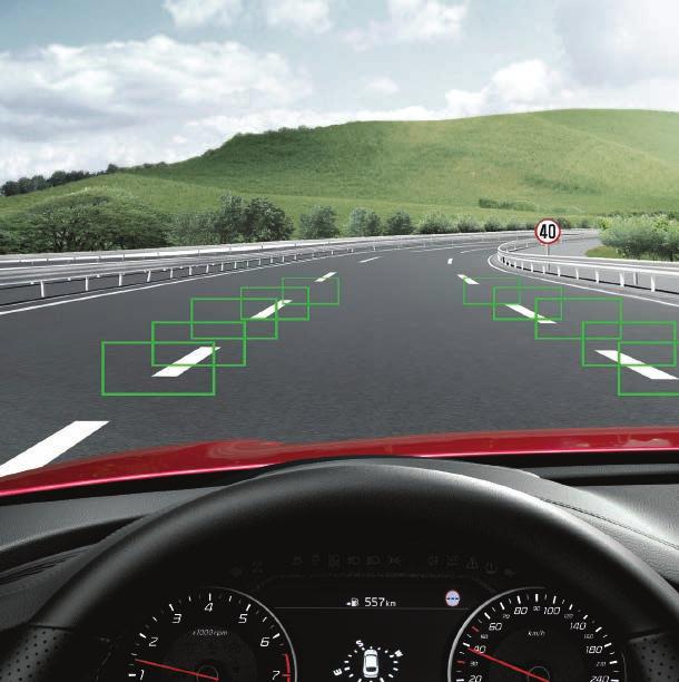 NIEOCENIONA POMOC Układy wspierające parkowanie Układy wspierające prowadzenie DriveWise jest najnowszą propozycją Kia Motors w