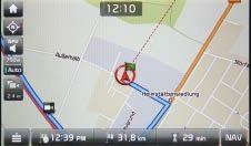 Usługa Live traffic ** System nawigacji podaje dokładne informacje dotyczące sytuacji na drodze, aktualizowane co 2 minuty.
