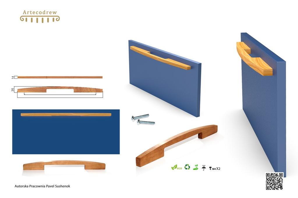 Modern U-0918 14x35xL2 L2-320/400/496/592/688/800mm